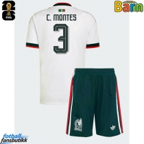 Mexico Cesar Montes #3 Bortedraktsett Barn EM 2024 Kortermet (+ Korte bukser)